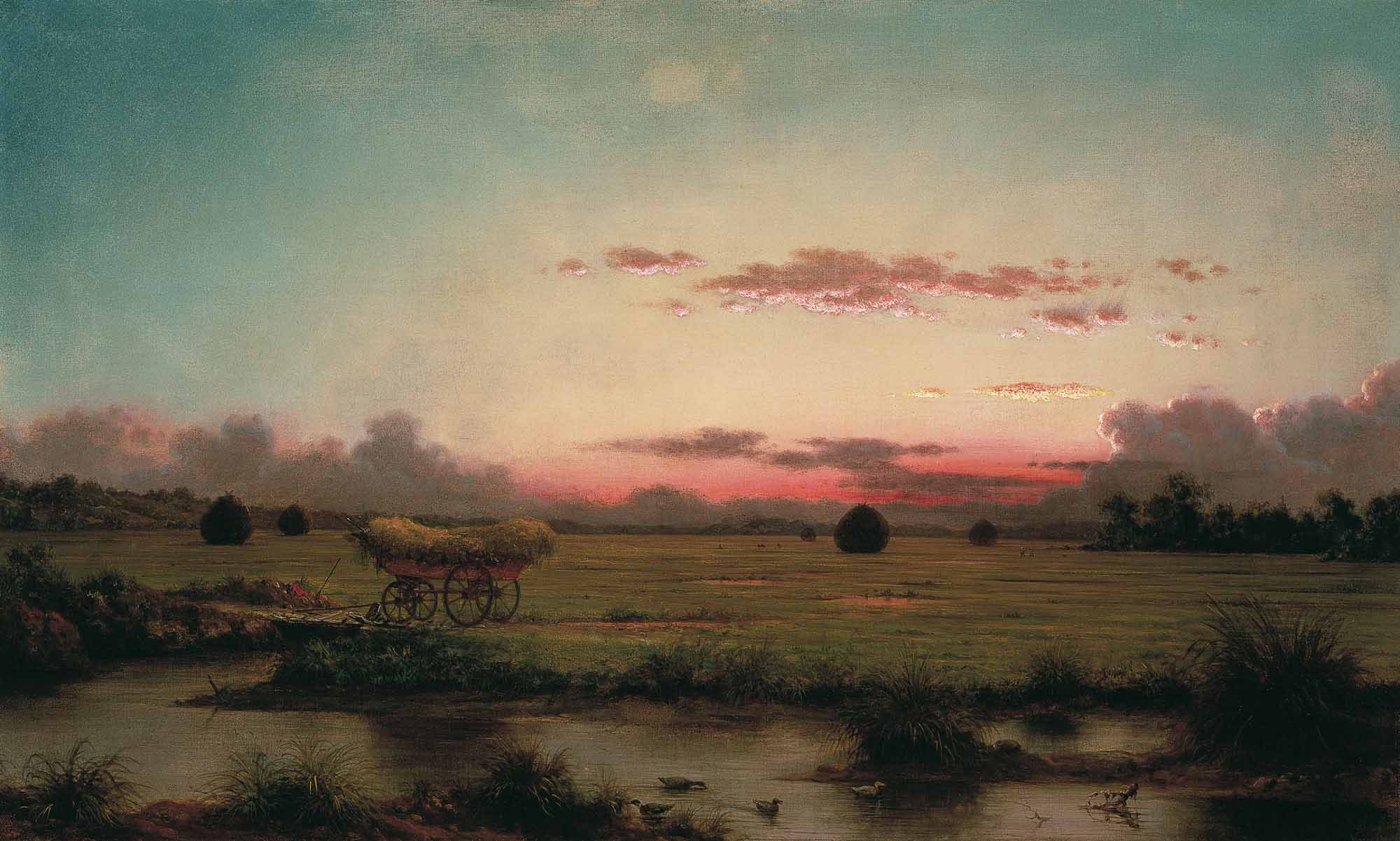 Martin Johnson Heade Pantanos en Rhode Island